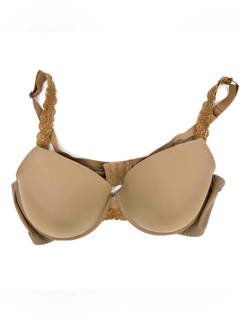 Natori Body Double Lace Trim Underwire Bra Tan